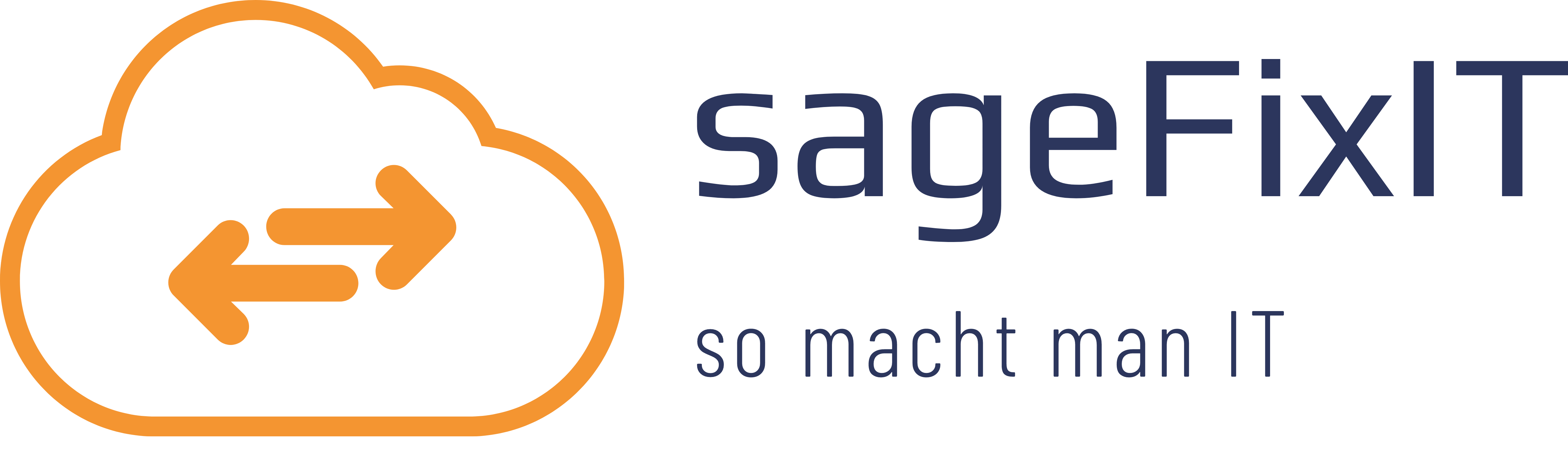 Wolke mit dem Schriftzug "sageFixIT"